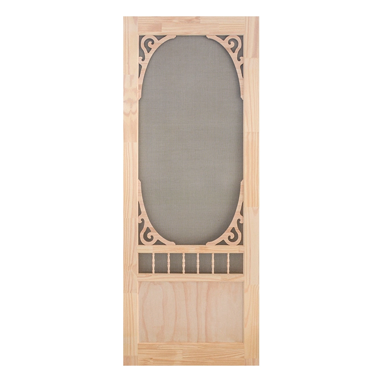 32 in. X 82 in. Custom Front Finger Joint Pine Wood Screen House Door