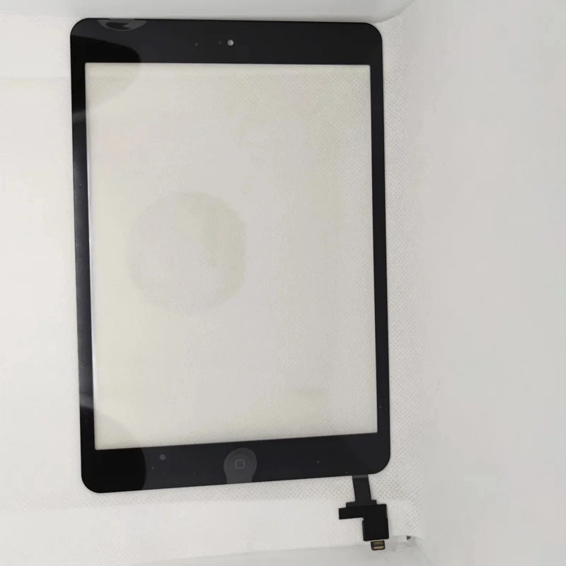 Digitizer Touch Screen Front Glass for iPad Mini 1 2 A1432 A1454 A1455 A1489 A1490 with Home Button and Adhesive