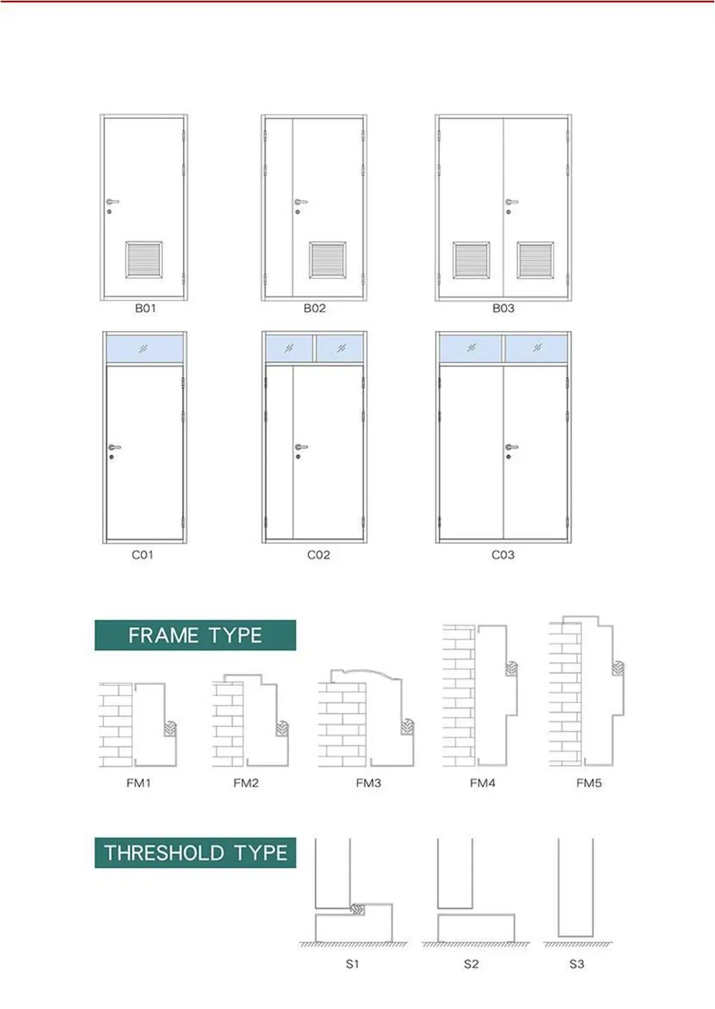 UL Listed 2 Hour Fire Rated Solid Wood Color Flush Door for Highrise Residential and Commercial Building