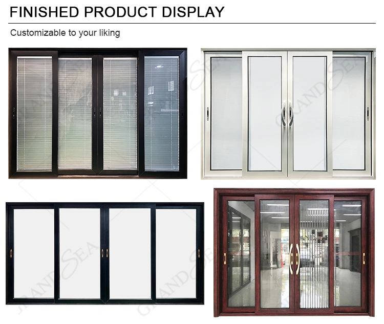 Foshan Factory 3 Panel Exterior Hideaway Glass White Aluminum Patio Pocket Sliding Door with Screen