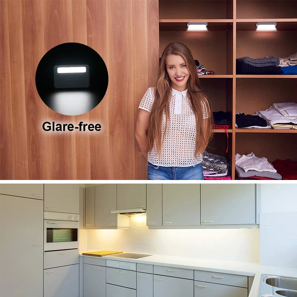 Magnetic Door Sensor Wireless Closet Light Stick LED Puck Lights