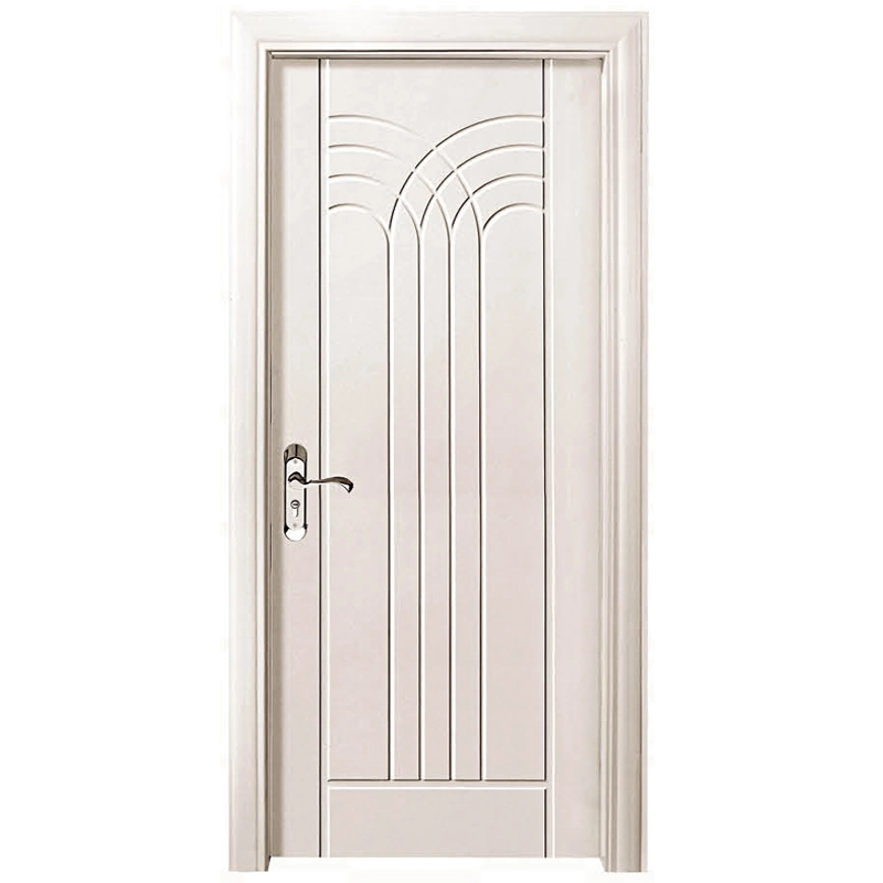 Apartment Interior Bedroom Elegant Design White Oak Wood Door