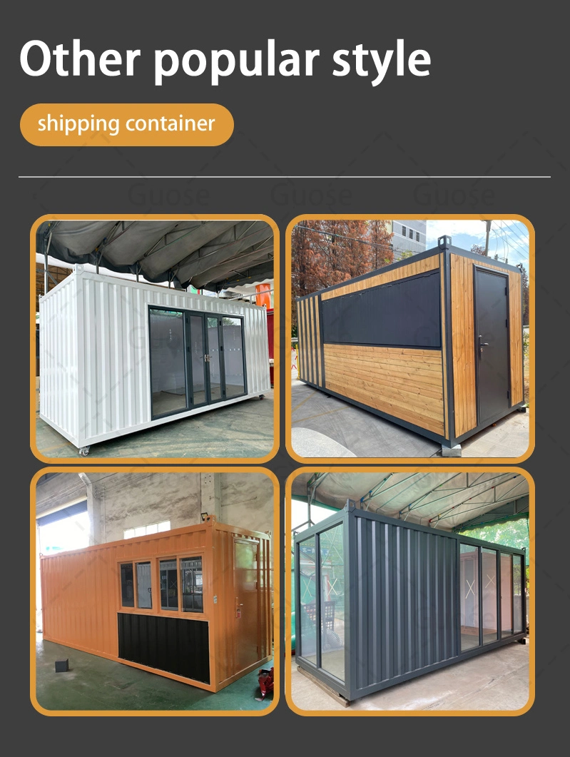 Customized 20FT 40FT Prefab Mobile Steel Structure Container Shop Kiosk Shipping Container Homes