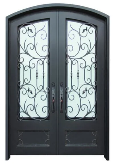 Modern Steel Grill Design Exterior Main Entrance Wrought Iron Entry Door