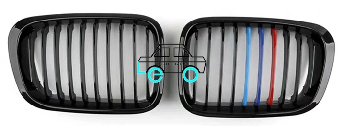 Bumper Grille Grilles for BMW 3 Series E46 Four Doors 2002-2004