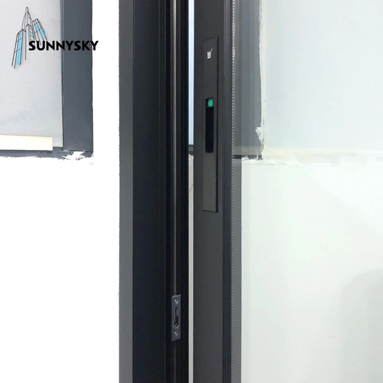 2021 Hot Sale America Stadard Tempered Frameless Aluminum Operation Double Glass Balcony Kitchen Sliding Doors Windows for Building Entrance