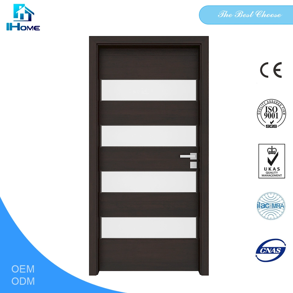 Hot Selling MDF Natural Black Walnut Veneer Wooden Door for Sales Price