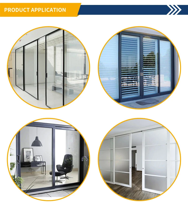 Durable Smooth Push and Pull Aluminum Frame Exterior Heavy Big Tempered Glazed Pivot Glass Door