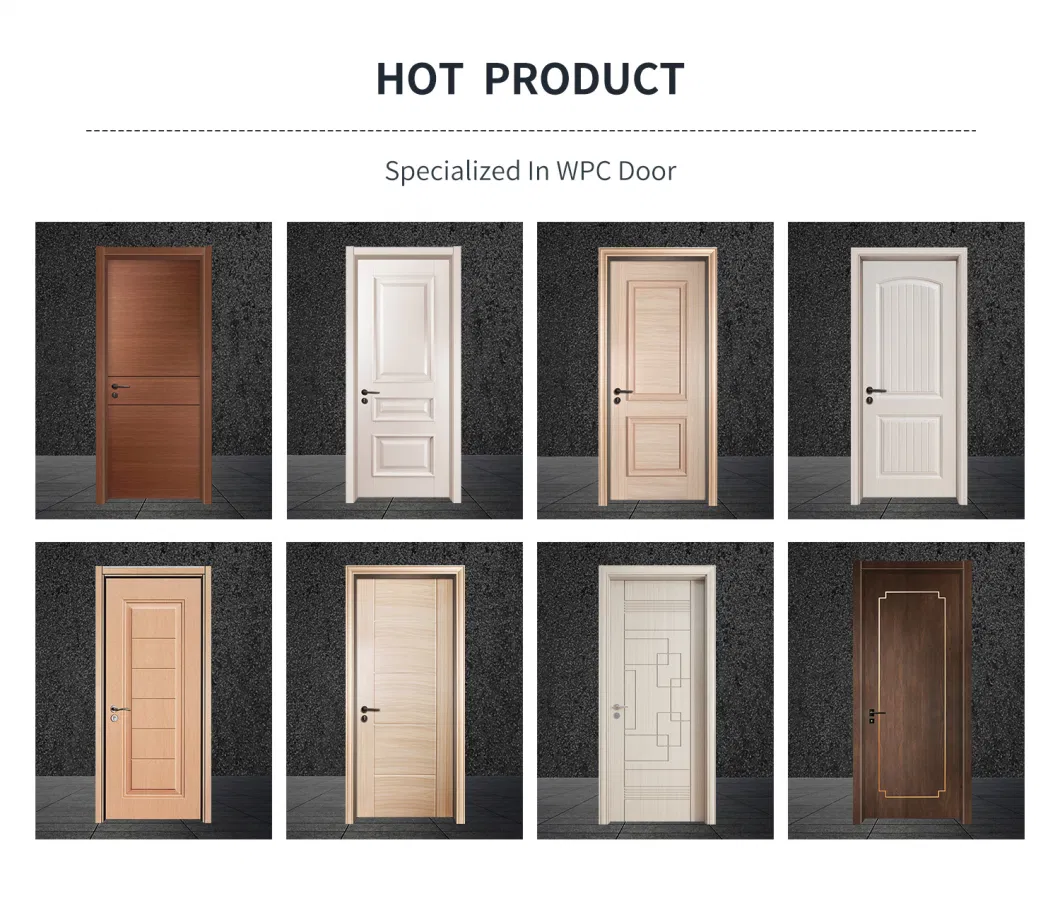 Shengyifa Wood Plastic WPC Soundproof Interior Door Modern for Bedroom