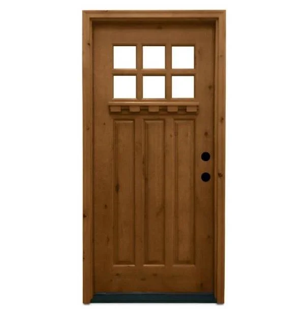 Hot Sale Customized Design/Size Solid Wood Shaker Craftsman Entry Doors