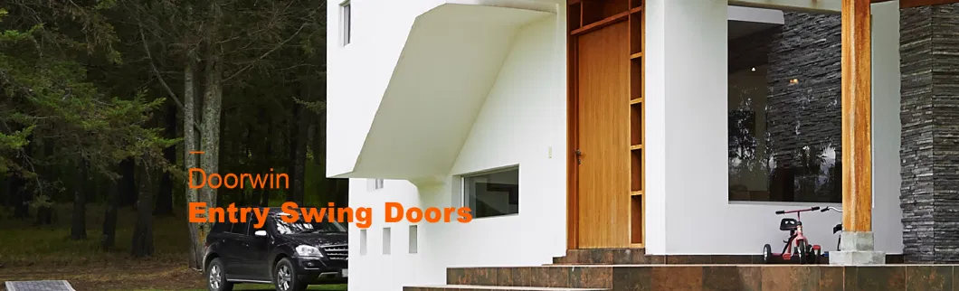Doorwin Modern Custom Entry Wood Storm Commercial Exterior Wooden &amp; Timber Optional Insect Screen Front Residential Entry Doors Entrance Front Pivot Door