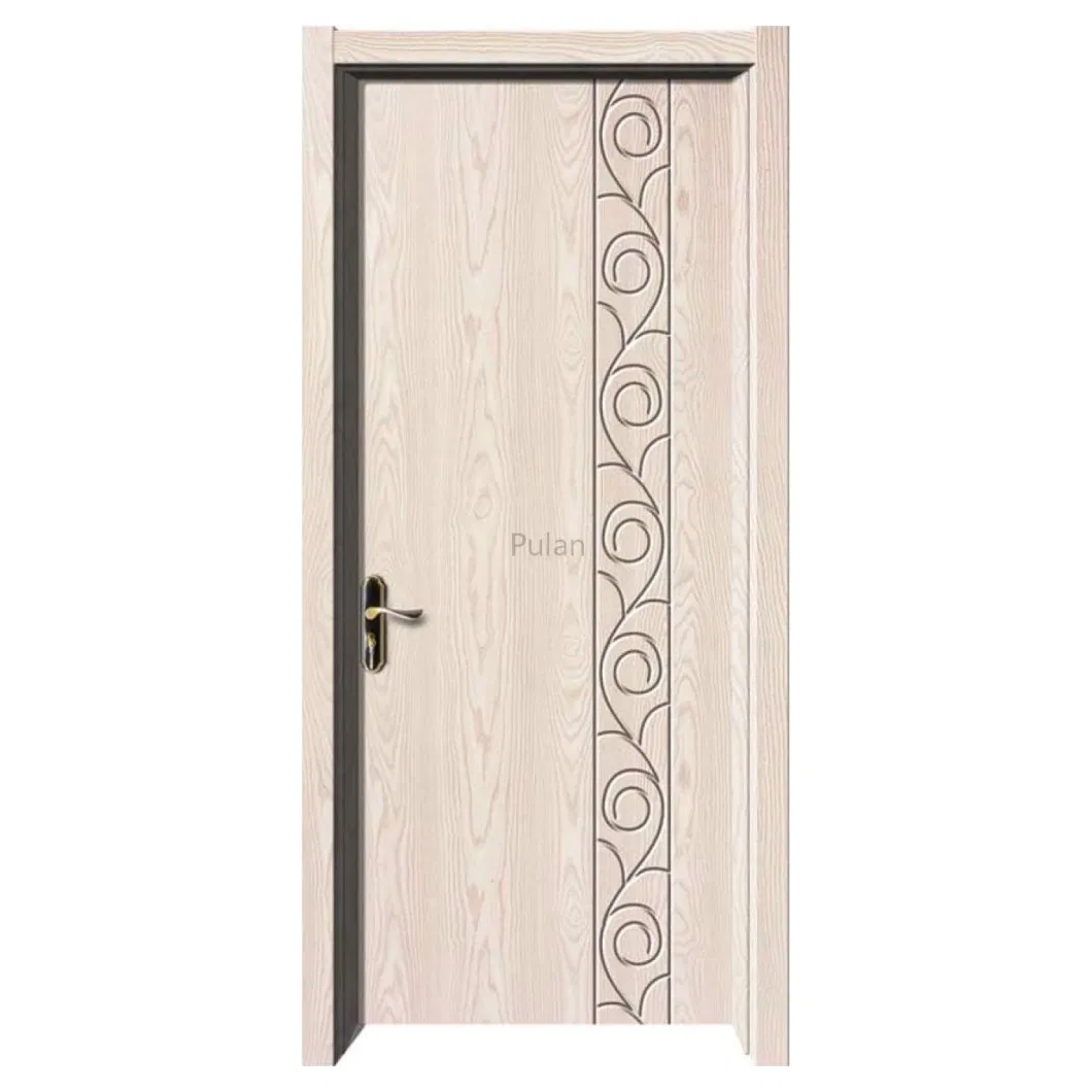 Good Quality Interior Wood Doors Cheap Price Classic Style PVC Laminated Door