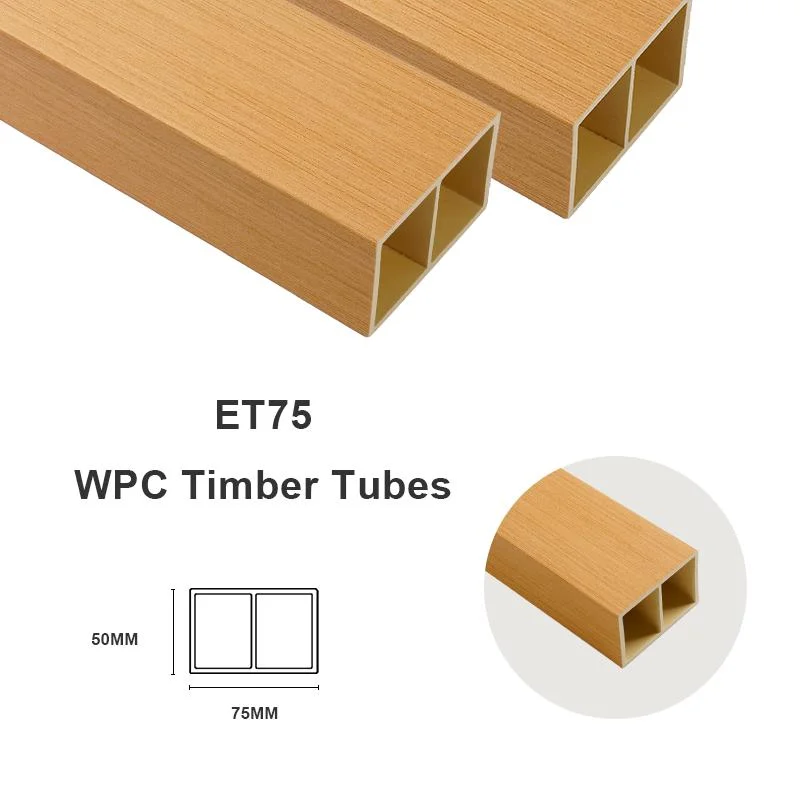 WPC Timber Tube, Wood Lumber for Interior Doors, Garden Fence