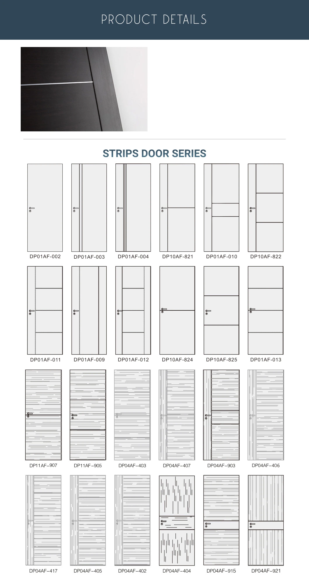 Swing China Simple Modern Flush Plain Italian Style Wooden Interior Door OEM