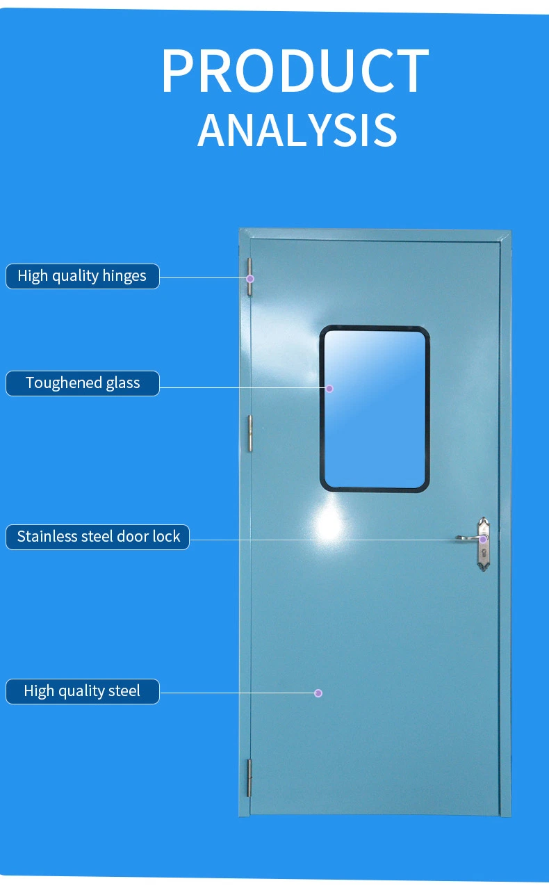 Stainless Steel Workshop Handmade Board Hospital Cleanroom Door