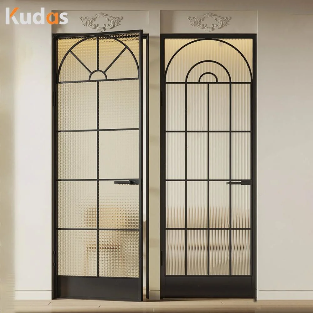 House Interior Entrance Doors Fence and Windows Fame Interior Exterior Steel Glass Metal Door