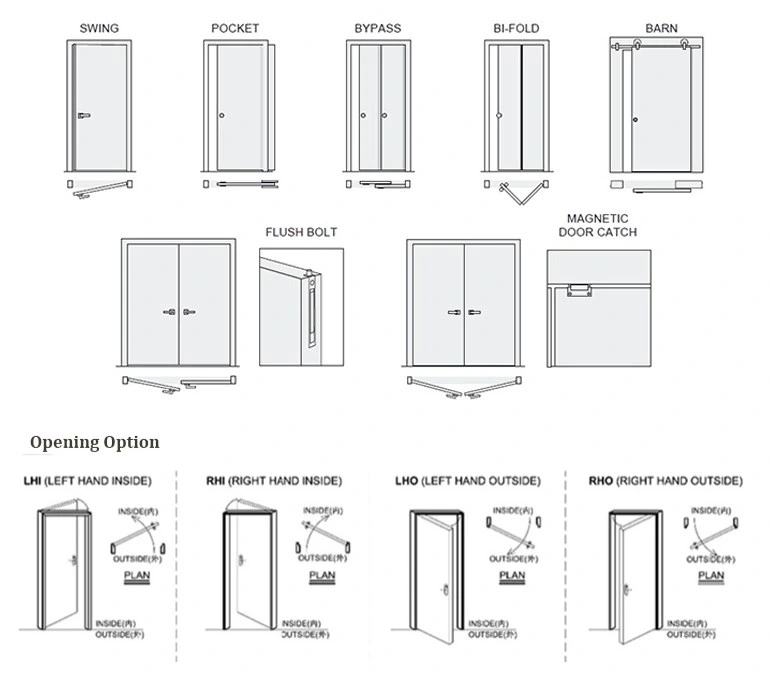 High Quality Residential Building Wood Framed Safety Glass Sliding Barn Door