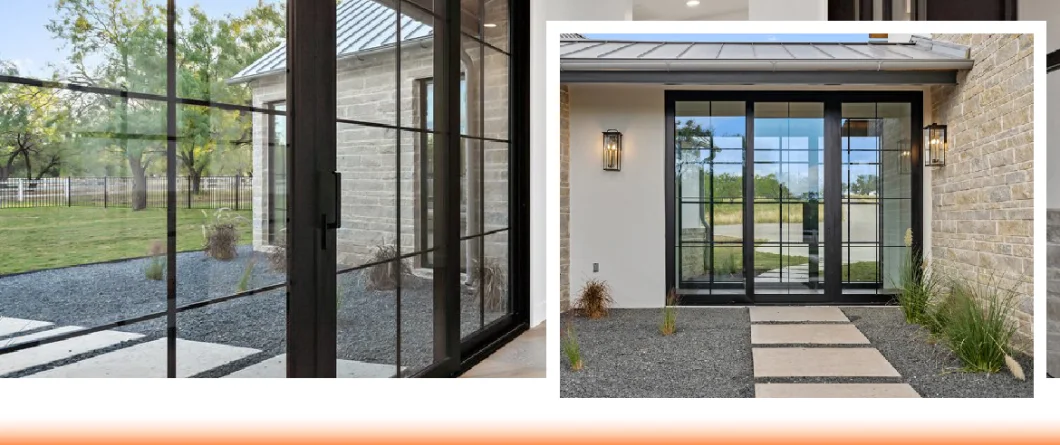 Main Entrance Narrow Frame Double Triple Quadruple Glass Aluminum Lift and Sliding Door Design for Home