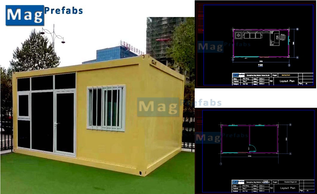 Rolling Door Single Floor Mobile Containers Portable Shop