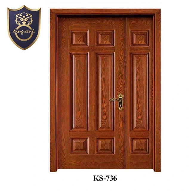 Flush Plywood Wooden Double Main Door Design