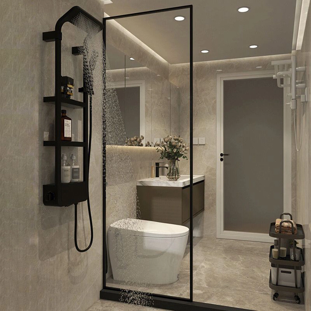 Qian Yan Shower Room Handle Series China Swing Door Frame Manufacturers ODM Custom 3m Length Wood Frame Glass Door