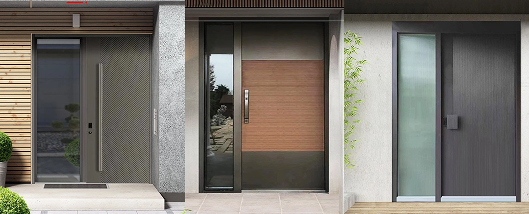 Wholesale Size Exterior Main House Entrance Front Armoured Bulletproof Aluminium/Aluminum Metal Pivot Swing Door Design Price