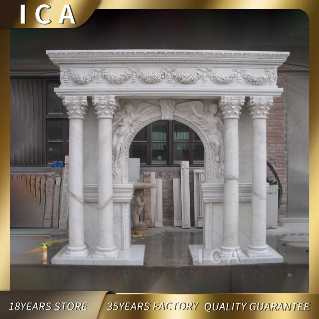 Marble Door Surround Luxury Hand Carved Stone Entrance Surround