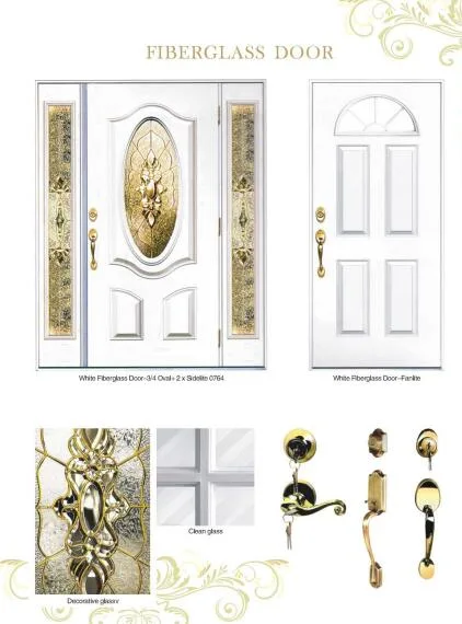 High End Wood Look Classic Hand Made Fiberglass Front Door