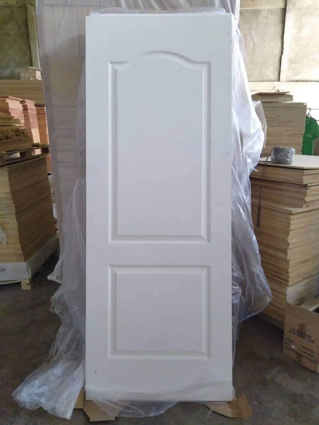 Walnut Wood Color Melamine Surface Free Painting Interior Wood Door