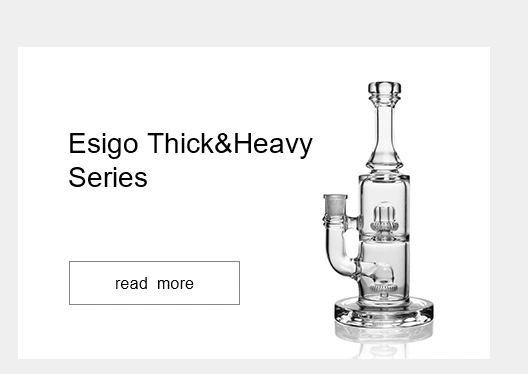 Esigo Hot-Seller Wholesale Simpson Decal Glass Hookah Beaker Smoking Oil Burner Glass Water Pipe for Dry Herb
