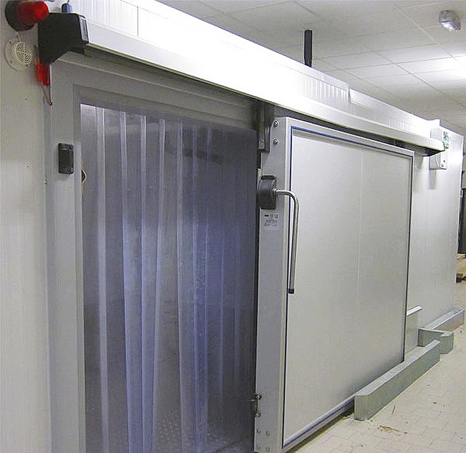 Industrial Automatic or Manual Polyurethane Sandwich Panel Thermal Insulated Stainless Steel Cold Storage Freezer Room Sliding Door for Cold Chain Warehouse