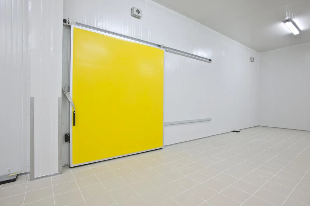 Industrial Automatic or Manual Polyurethane Sandwich Panel Thermal Insulated Stainless Steel Cold Storage Freezer Room Sliding Door for Cold Chain Warehouse