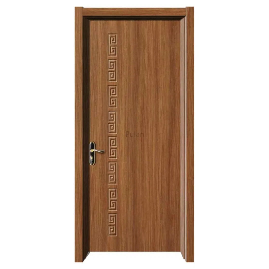 Good Quality Interior Wood Doors Cheap Price Classic Style PVC Laminated Door