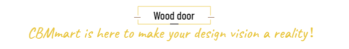 Cbmmart Customizable Front Solid Wooden Door Sidelites Exterior House Entry Glass Wood Door