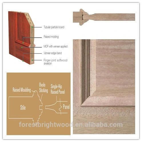 2015 Natural Elegant and Luxury Solid Wood Craftsman Doors