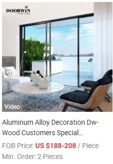 Manufacture Price Veneer Interior Timber Exterior Glass Doors Wood Sliding Door