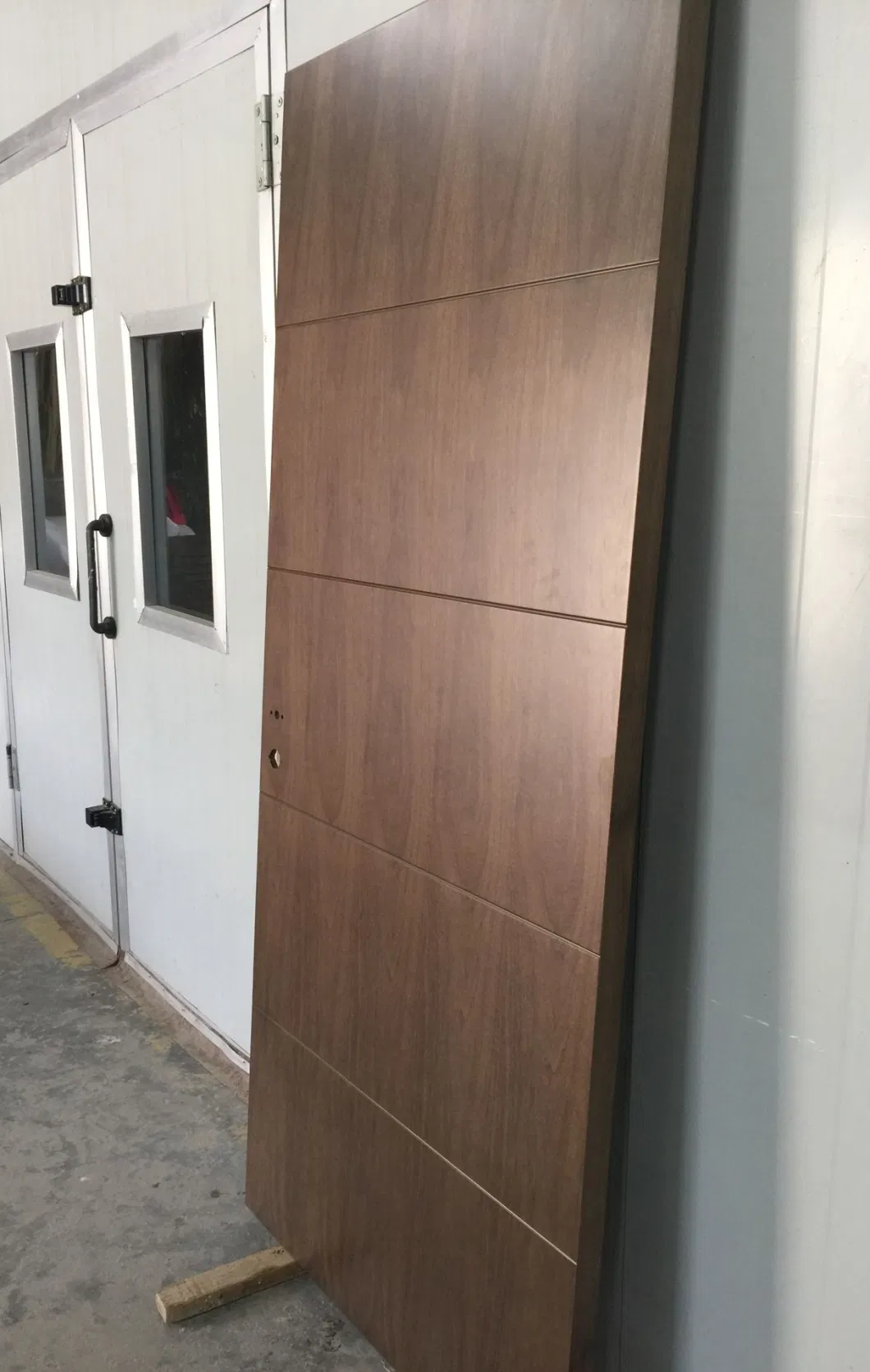 Kangton Fire Rated Walnut Wooden/Flush/Front Entrance Main/Solid Core/Melamine HPL Interior Wood Door