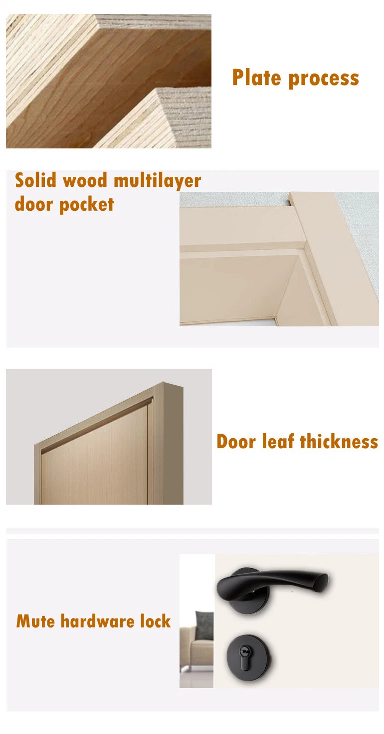 Simple Modern Factory Price Home Furniture Security Exterior Wooden MDF Door