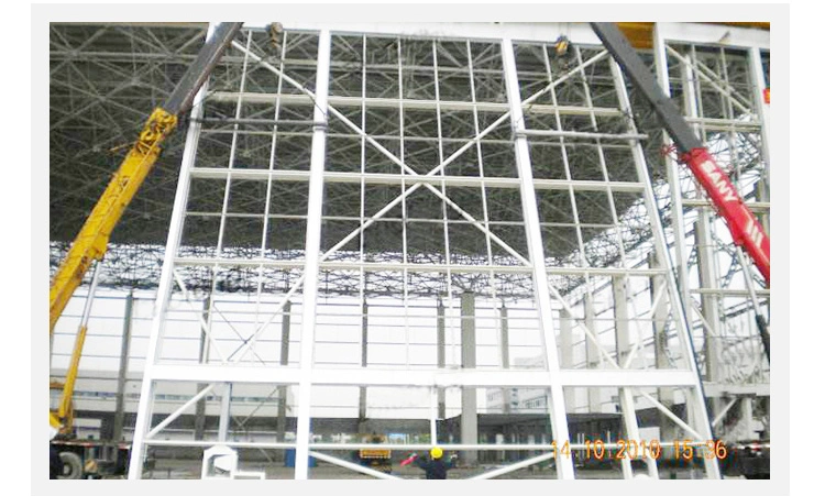 Glass or PU Panel Automatic Folding Sliding Aircraft Hangar Door for Airport