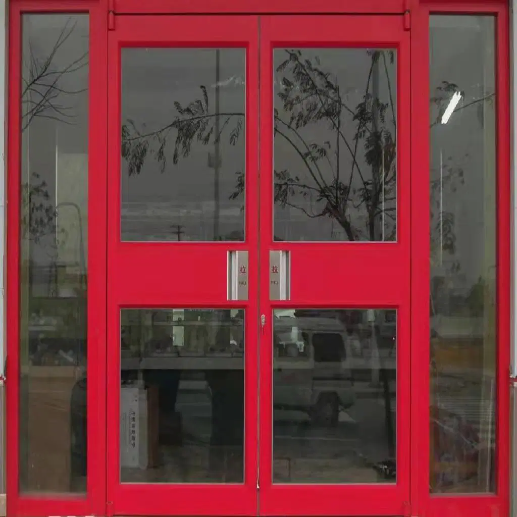 Customized Conference Room Business Glass Door High Security Double Kfc Door