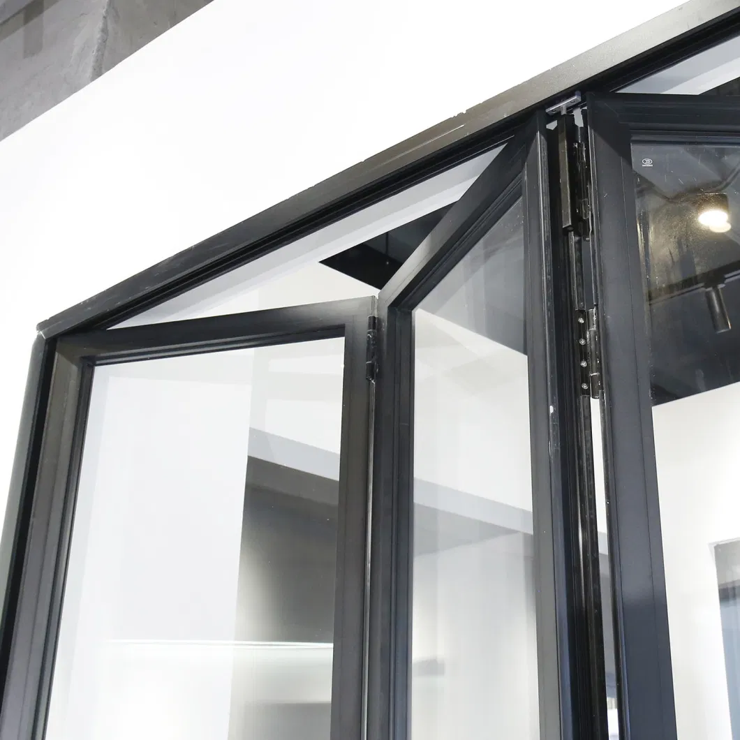 Sixinalu Modern Building Material Waterproof Bi-Fold Doors Design Custom Interior Exterior Decorative Swing Frosted Glass Aluminum Folding Door