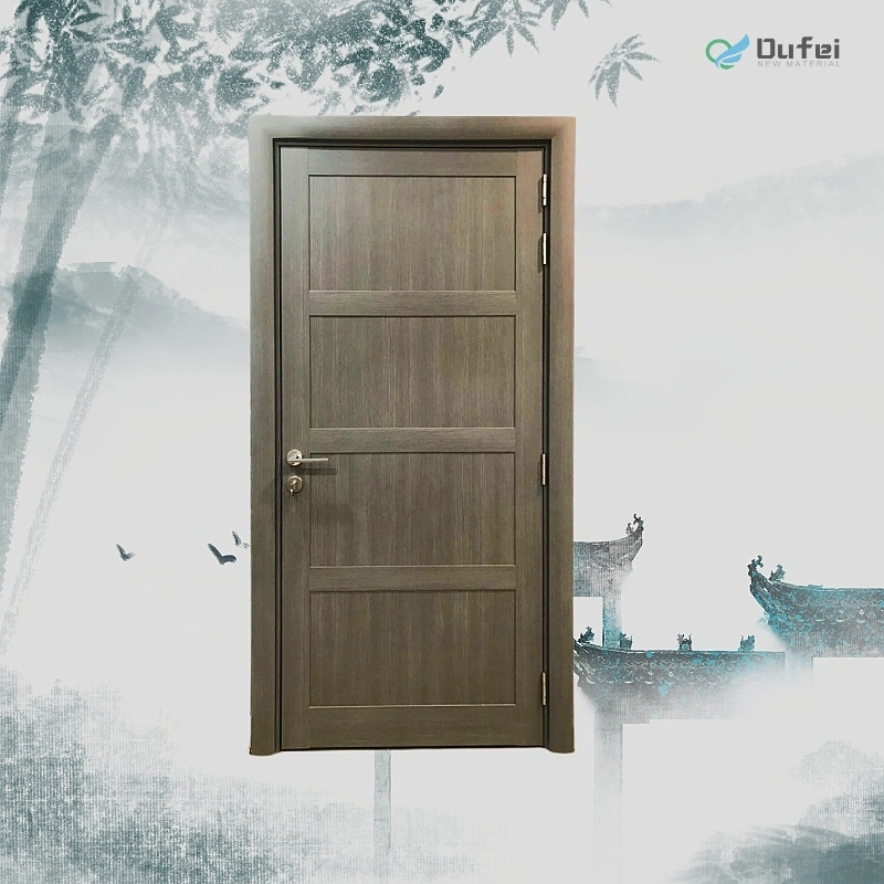 Oufei New Building Material Wood Plastic Composite Interior Hollow WPC Doors