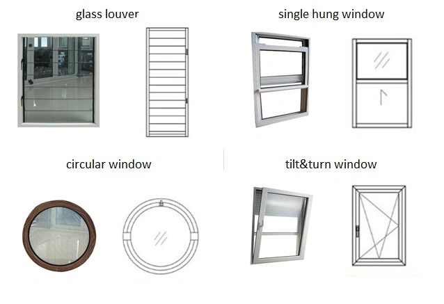 Metal Profile Double Glass Interior Exterior Aluminium Sliding Panel Door