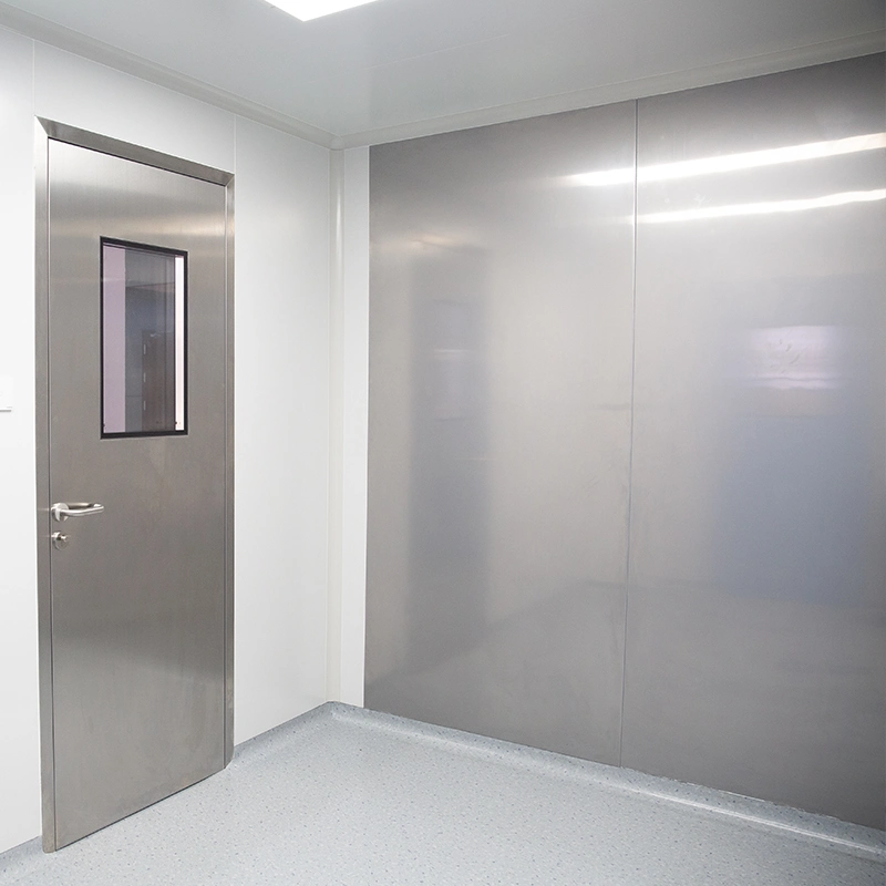 50mm 304 Stainless Steel Modular Hand-Made Cleanroom Door for Laboratory with ISO9001