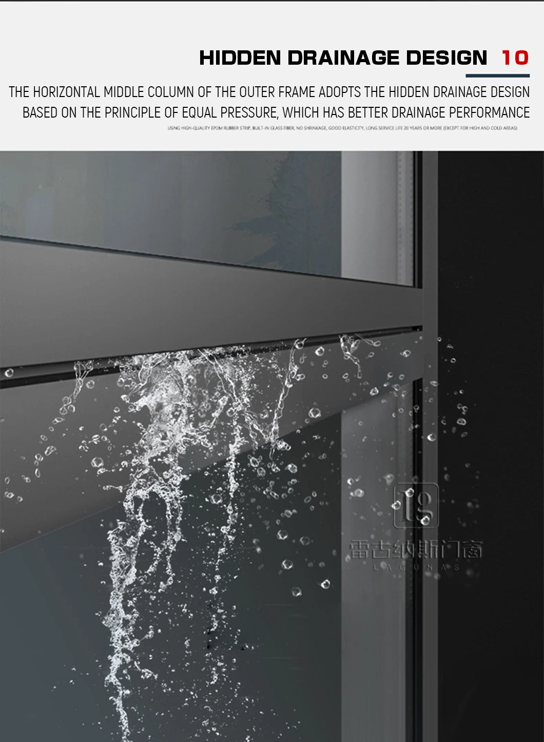 Modern Double Glazing Aluminum Window Aluminum Sliding Folding Exterior Glass Door