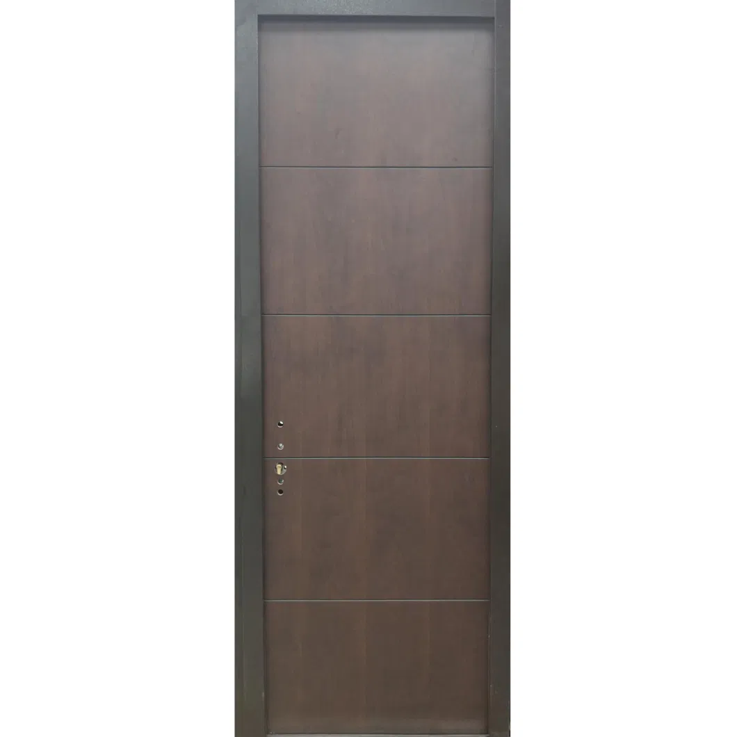 Solid Nature Oak/Walnut/Cherry Wood Front Door for Entrance