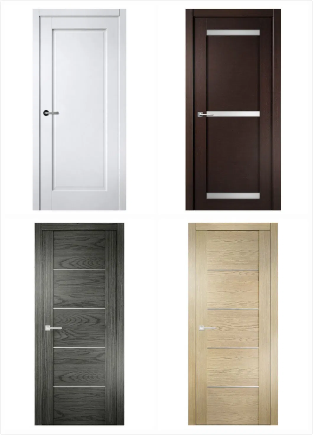 Wholesale Tempered Glass Inserts Solid Double Wood Doors Exterior