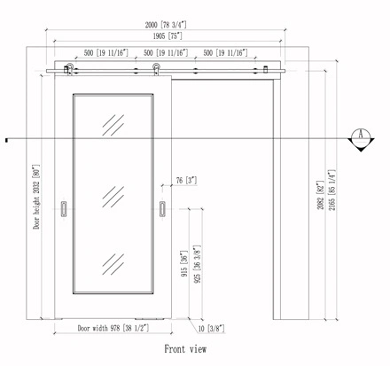 Marriott White Painted Laminated Glass Sliding Barn Door Style for Bathroom Entry Door