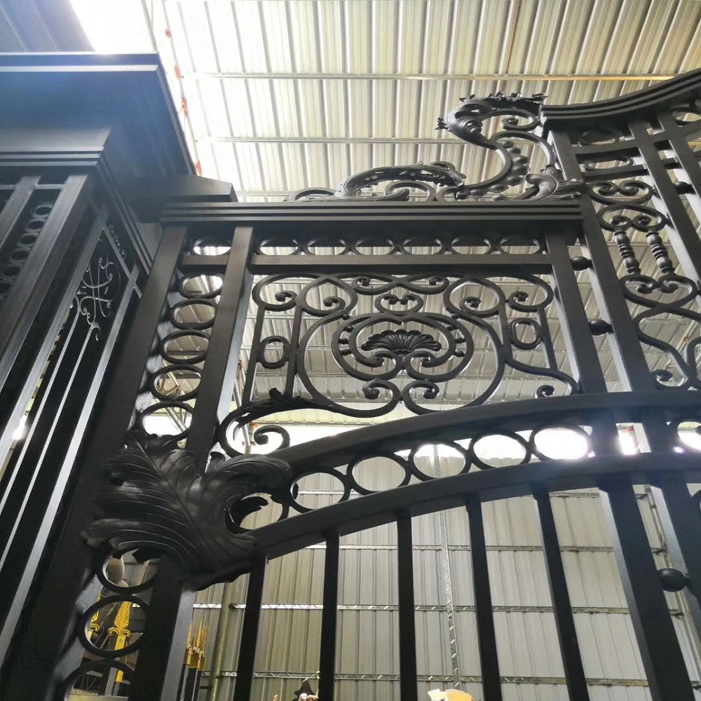 Luxury Steel Door/Wrought Iron Swing Gate House Entrance Gates Driveway Gate for Villa/Garden/Playground