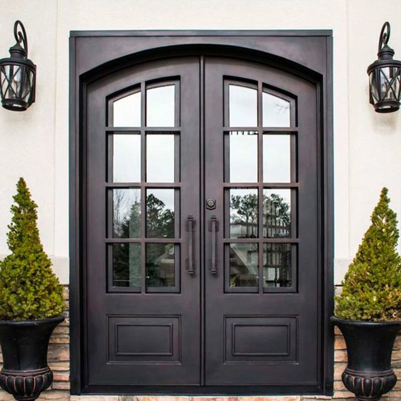 Modern Custom Wooden Rated Main Exterior Security Steel Doors Front Entry Doors for House